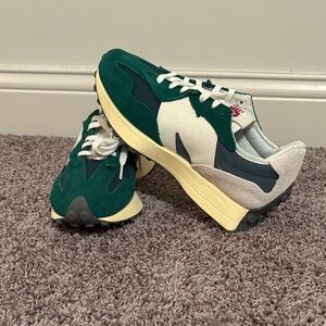 Green and White Sneakers